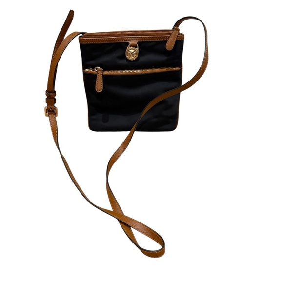 Michael Kors Black Nylon Crossbody Bag with Leather Accents - Picture 2 of 10